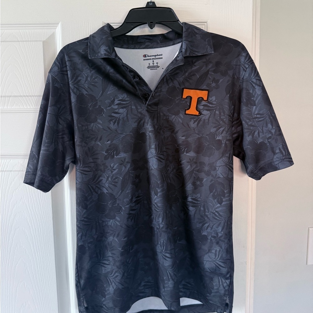 Champion Men's Black Tennessee Polo